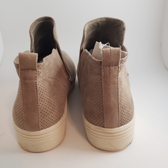 Liz Microsuede High Top Sneakers - Taupe sz 11 - Picture 6 of 6